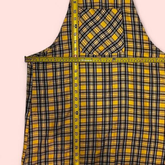 Yellow and black plaid overalls - Picture 4 of 4